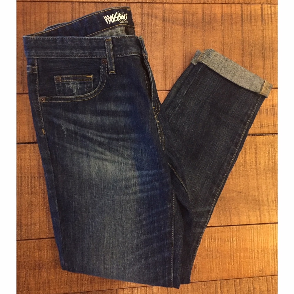 MOSSIMO DENIM ROLLED BOYFRIEND CROP JEANS